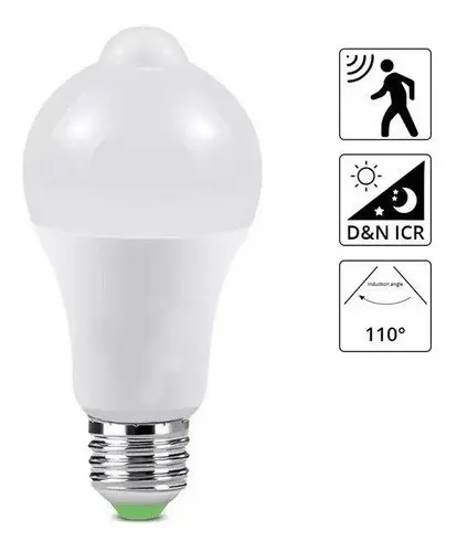Bombilla LED con Sensor de Movimiento 12W – Ahorro y Seguridad Inteligente
