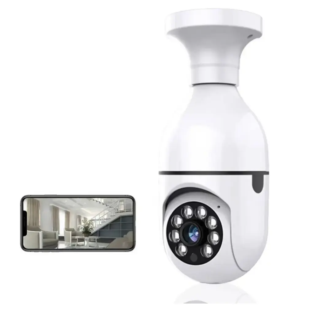 Cámaras de Vigilancia Wi-Fi con Rotación (tipo foco/plafón)
