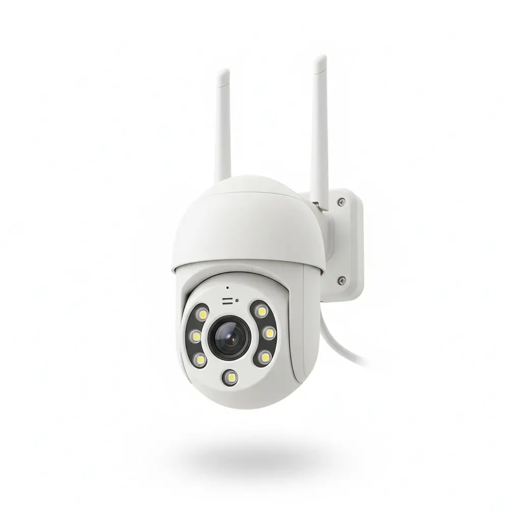 Cámara de Vigilancia PTZ WiFi 360° con Visión Nocturna para exterior