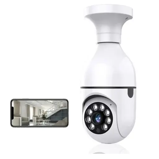 Cámaras de Vigilancia Wi-Fi con Rotación (tipo foco/plafón)